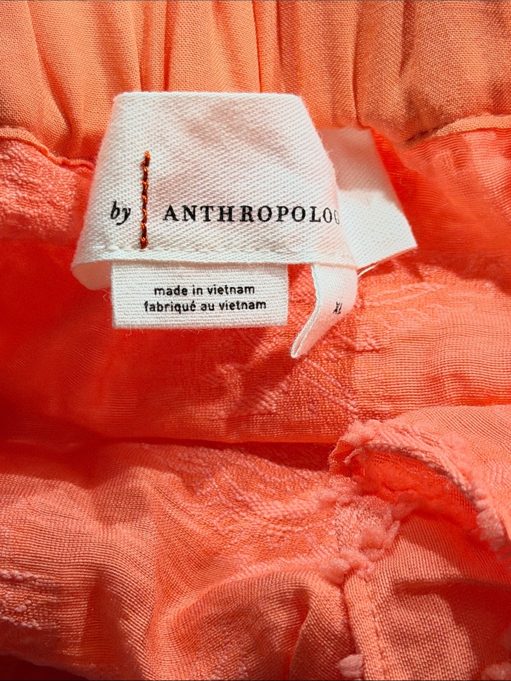 NWT Anthropologie Peach Orange Ruffled Tank Size X-Large - Picture 8 of 8